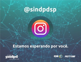 O Sindpd está no Instagram
