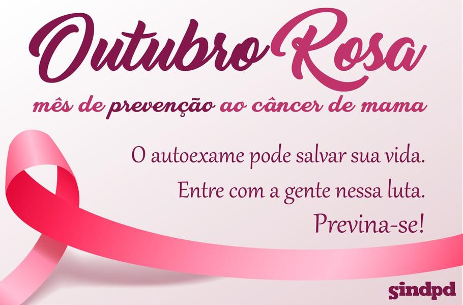 Regional do Sindpd em Araraquara adere  campanha Outubro Rosa
